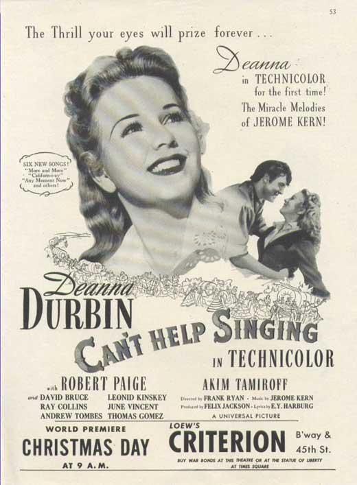 歌声不断 Can't Help Singing (1944)