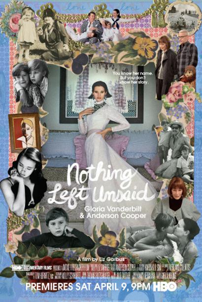 毫无保留：葛洛莉娅·范德比尔特和安德森·库珀 Nothing Left Unsaid: Gloria Vanderbilt (2016)