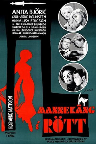 侦探希尔曼系列：红衣模特 Mannekäng i rött (1958)