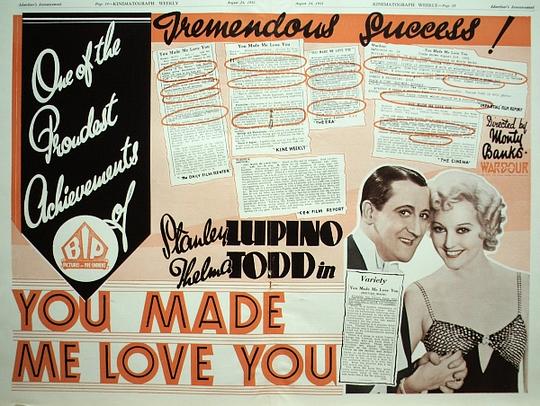 You Made Me Love You  (1933)