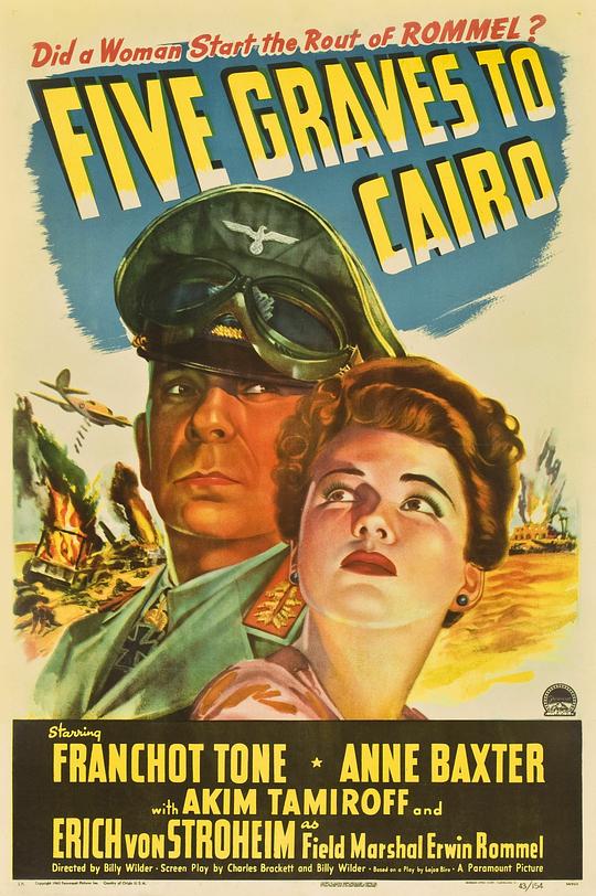 开罗谍报战 Five Graves to Cairo (1943)