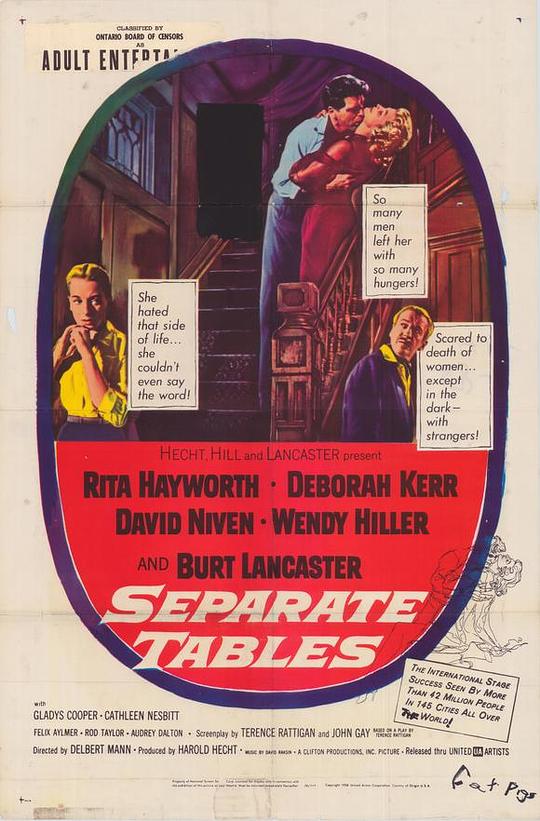 鸳鸯谱 Separate Tables (1958)