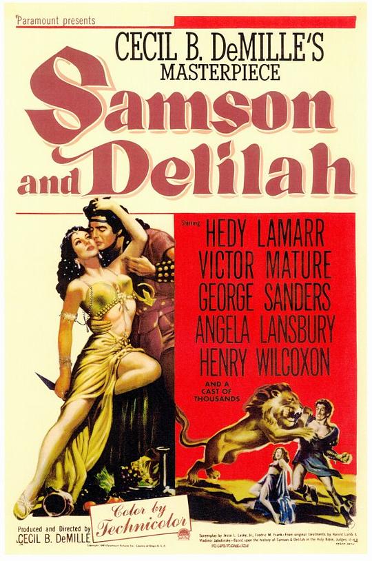 参孙和达莉拉 Samson and Delilah (1949)