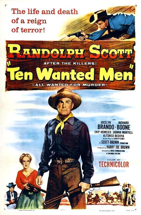 十个通缉犯 Ten Wanted Men (1955)