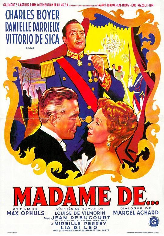 伯爵夫人的耳环 Madame de... (1953)