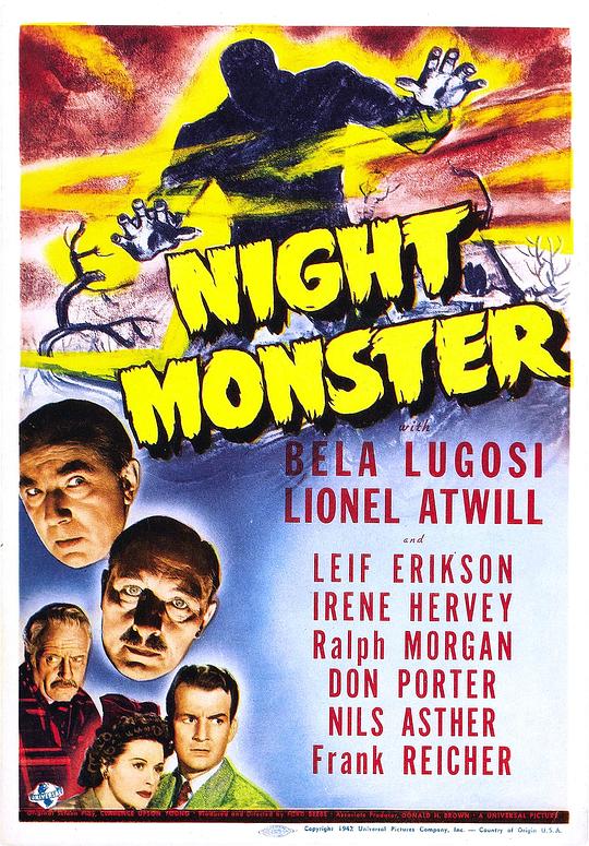 夜晚的妖怪 Night Monster (1942)