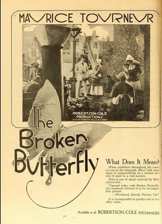 折翼蝴蝶 The Broken Butterfly (1919)