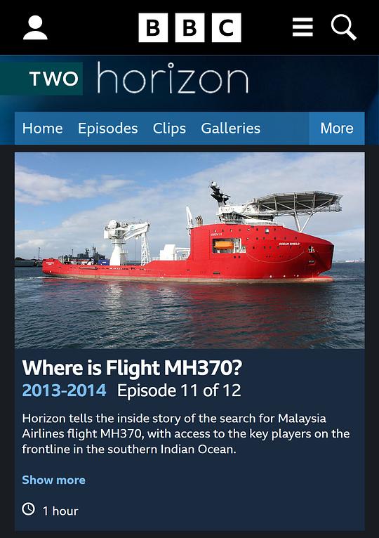 地平线系列：马航370，你在哪？ Horizon: Where is Flight MH370? (2014)