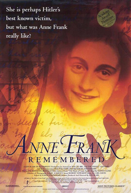 安妮·弗兰克回忆 Anne Frank Remembered (1995)