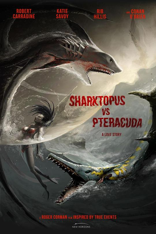 八爪狂鲨大战梭鱼翼龙 Sharktopus vs. Pteracuda (2014)