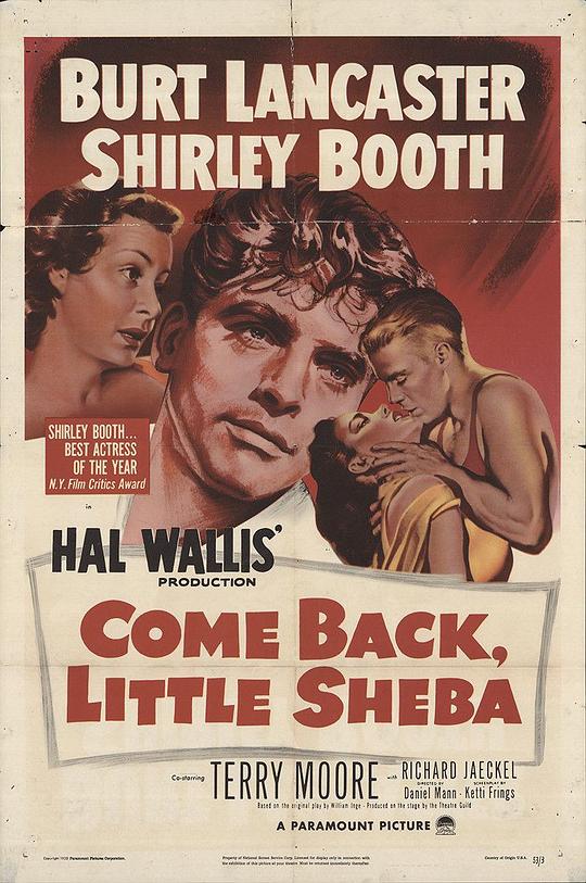 兰闺春怨 Come Back, Little Sheba (1952)