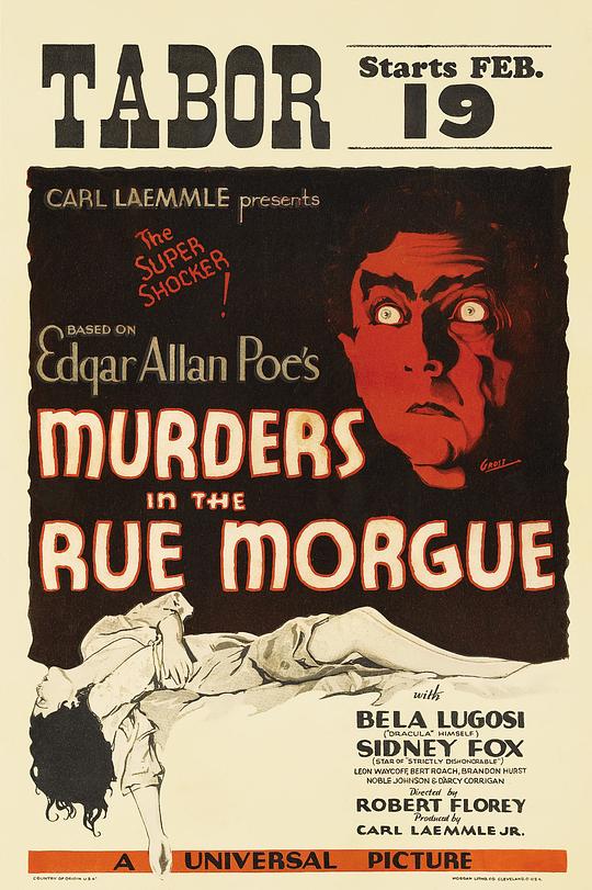 莫格街谋杀案 Murders in the Rue Morgue (1932)